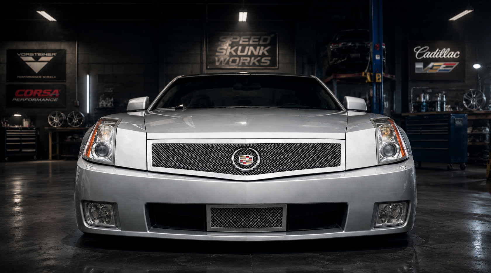 Grille mesh close-up